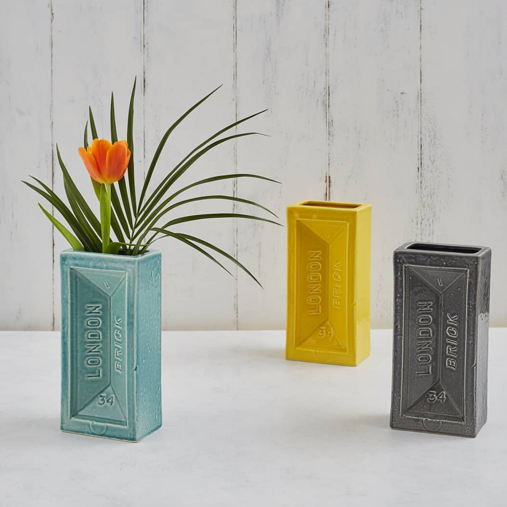 The London Brick Vase, Grey