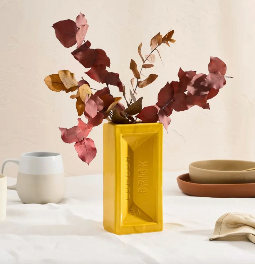 London Brick Vase, Yellow