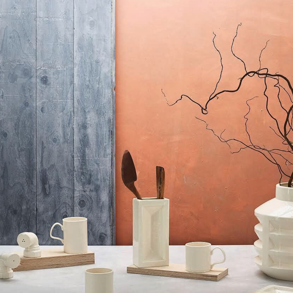 The London Brick Vase, White