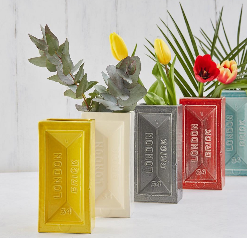 London Brick Vase, Yellow