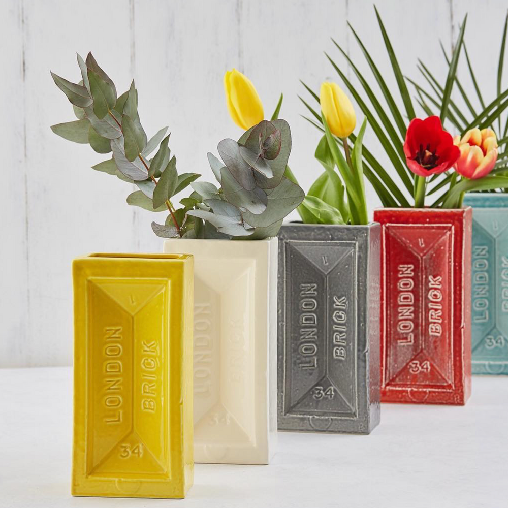 The London Brick Vase, Grey