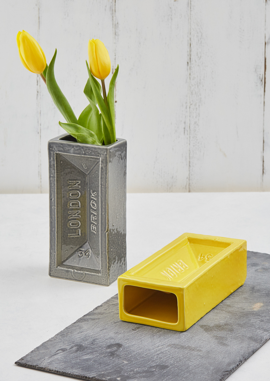 London Brick Vase, Yellow