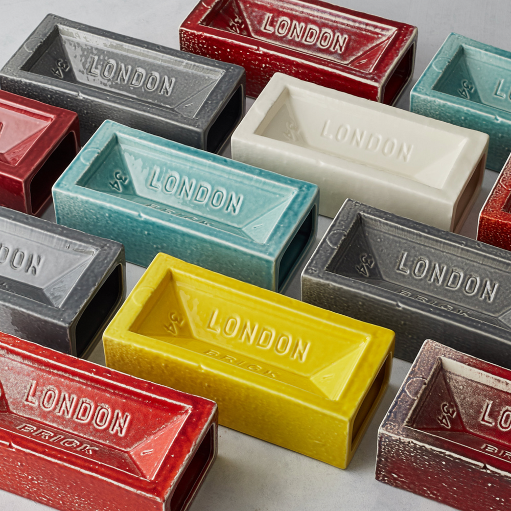 The London Brick Vase, Turquoise