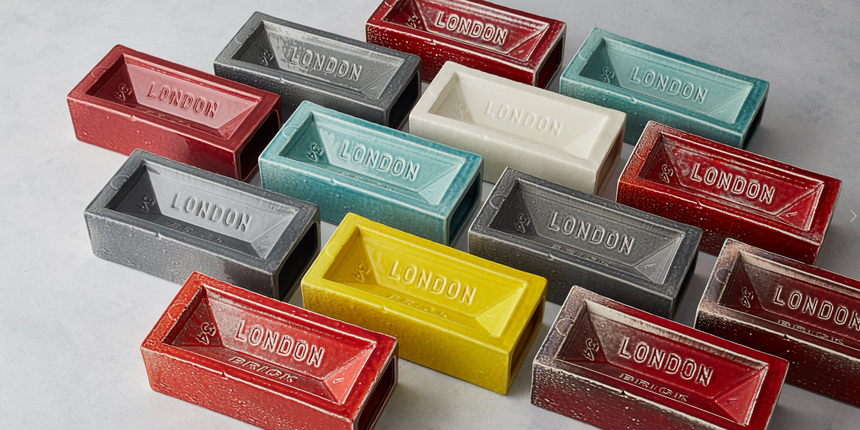 London Brick Vase, Orange