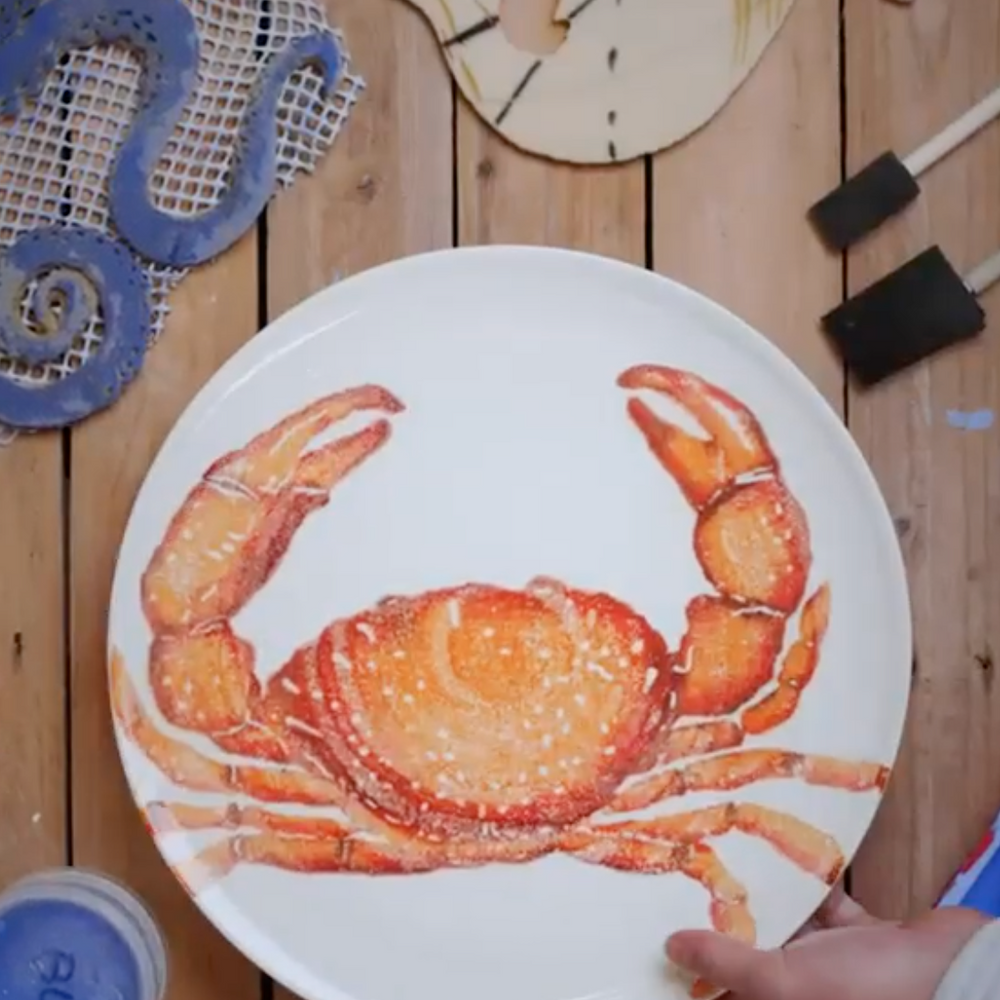 Bliss Home Serving Platter, Crab