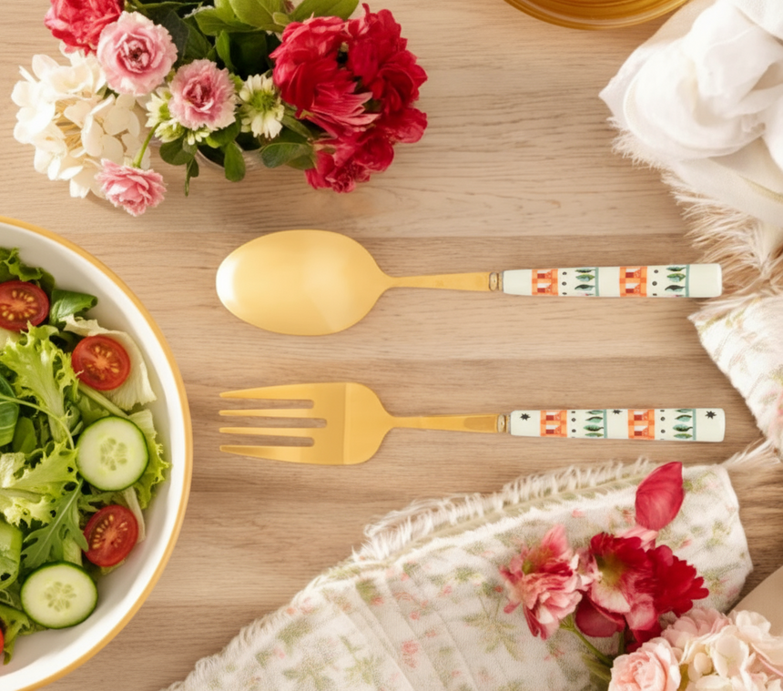 Cath Kidston Dolly Rose Salad Servers