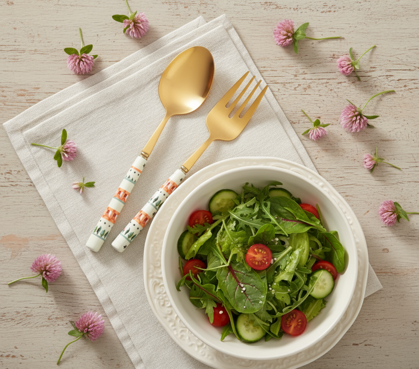 Cath Kidston Dolly Rose Salad Servers