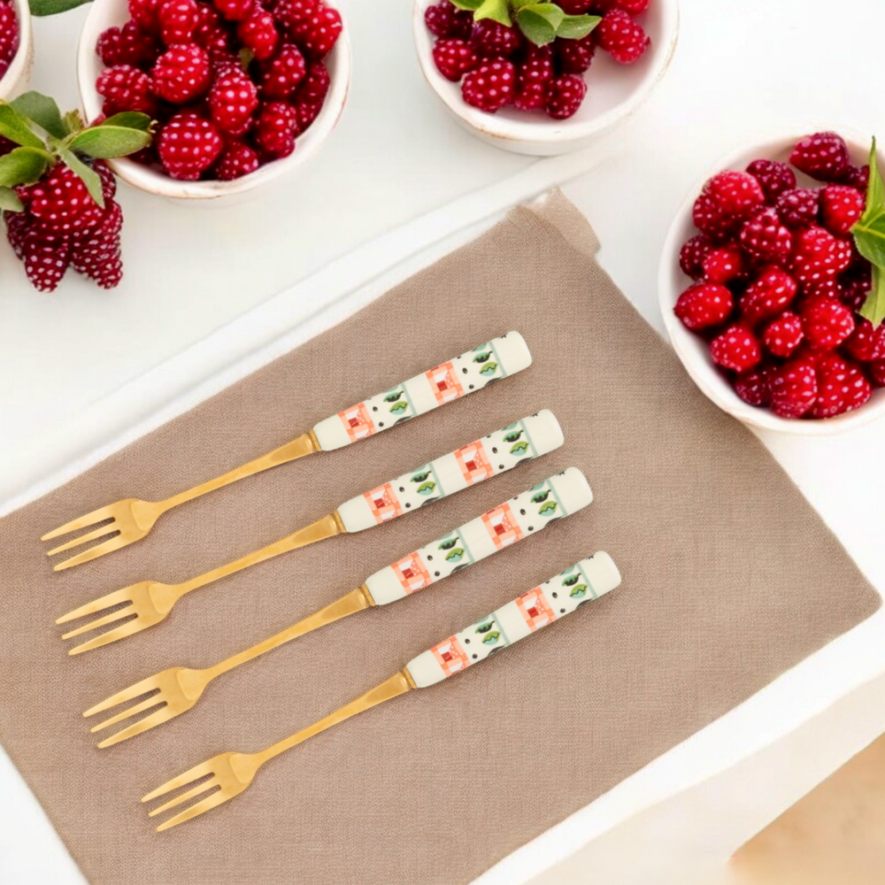 Cath Kidston Dolly Rose Dessert Fork Set
