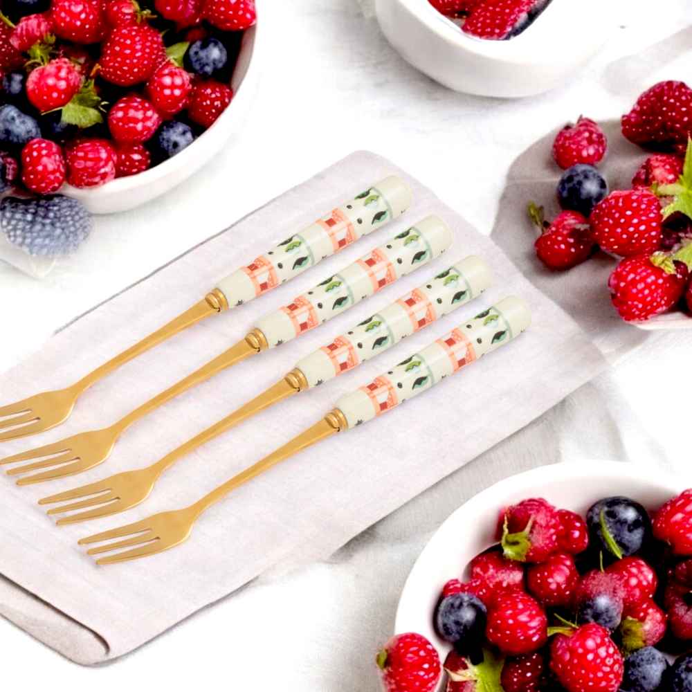 Cath Kidston Dolly Rose Dessert Fork Set