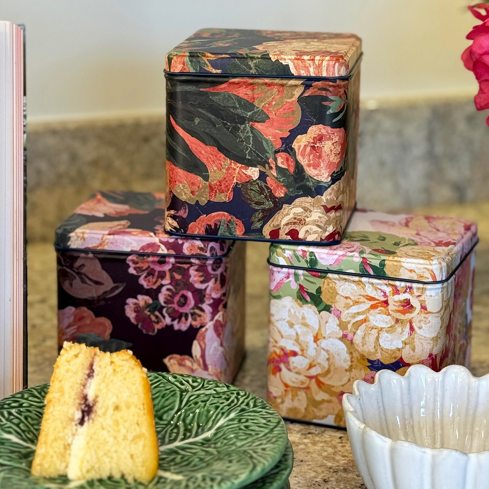Sanderson Square Storage Canisters Very Rose & Peony (Set of 3)