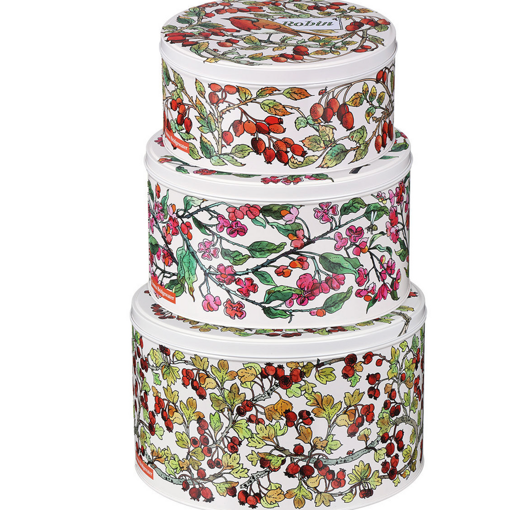 Emma Bridgewater Round Cake Tins, Hedgerow (Set Of 3)