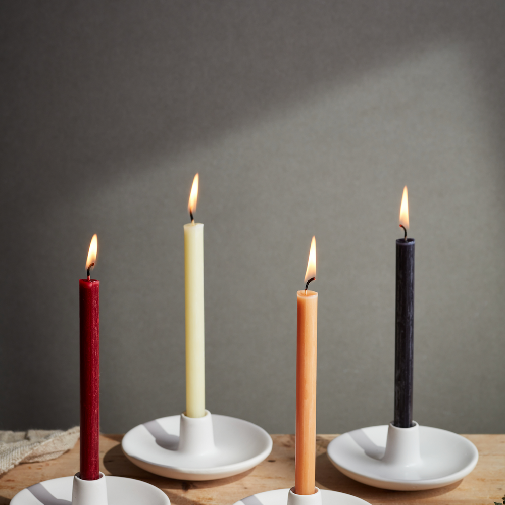 St Eval Mini Fragranced Dinner Candle, Orange & Cinnamon  (Pack Of 6 )
