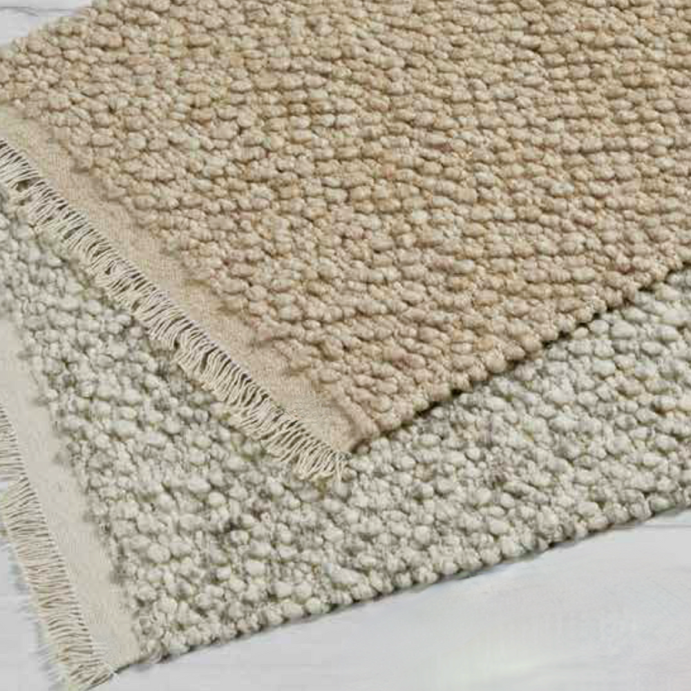 Walton & Co Pebble Wool Rug, Marl Grey