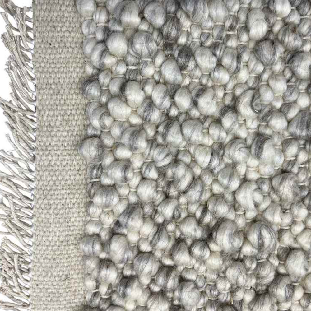 Walton & Co Pebble Wool Rug, Marl Grey