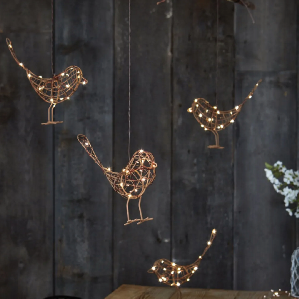 Hanging Robin  LED Fairy Light (Battery Powered)