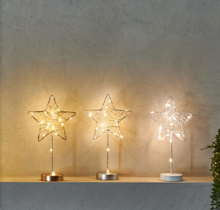 LED Table Star, Gold