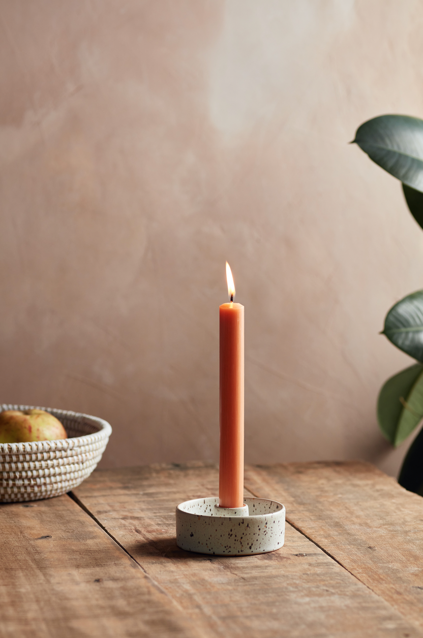 St Eval Unscented Dinner Candle, Terracotta (Pack Of 6)