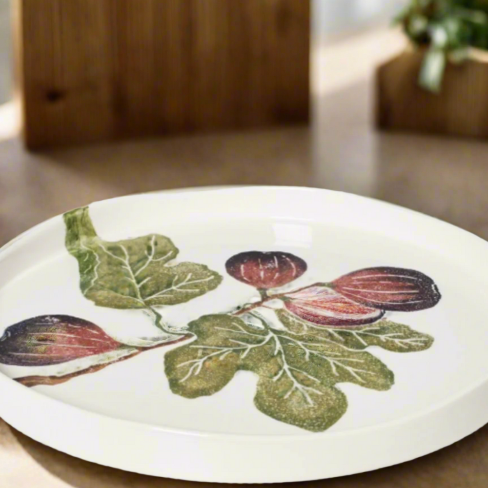 Bliss Home Fig Round Shallow Serving Platter