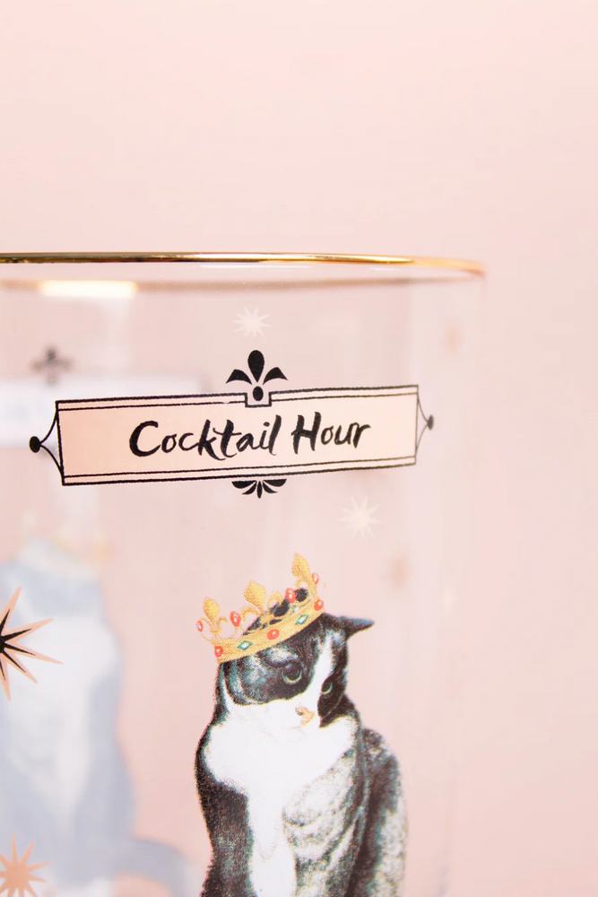 Yvonne Ellen Hi Ball Glass, Cat