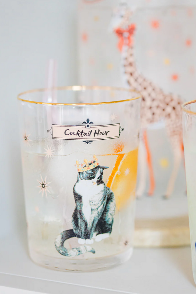 Yvonne Ellen Hi Ball Glass, Cat