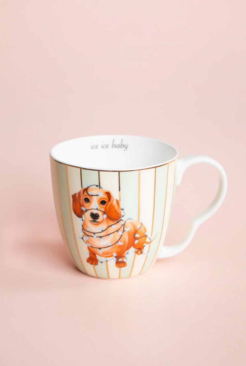 Yvonne Ellen Large Mug, Sausage Dog