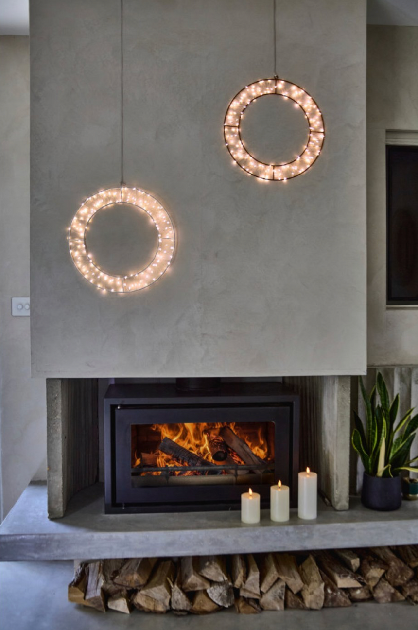 Celest LED Wreat, Silver