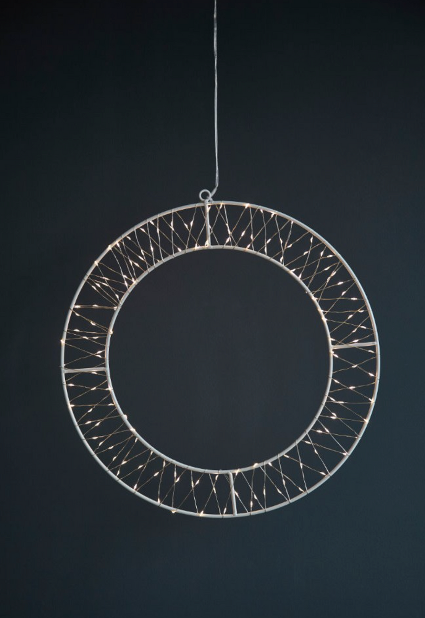 Celest LED Wreat, Silver