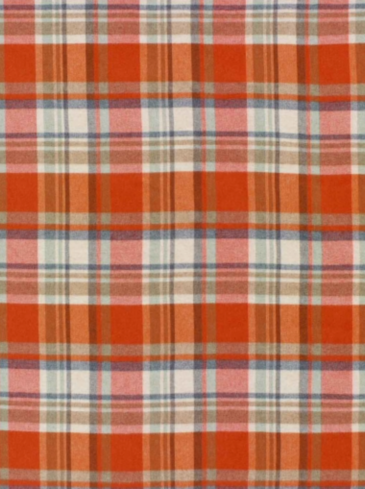 Bronte By Moon Portree Merino Wool Throw Blanket, Orange