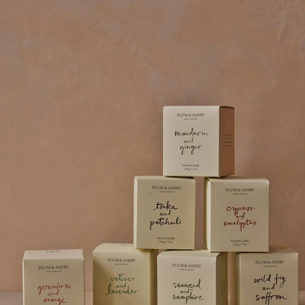 Plum & Ashby Scented Candle, Mandarin & Ginger