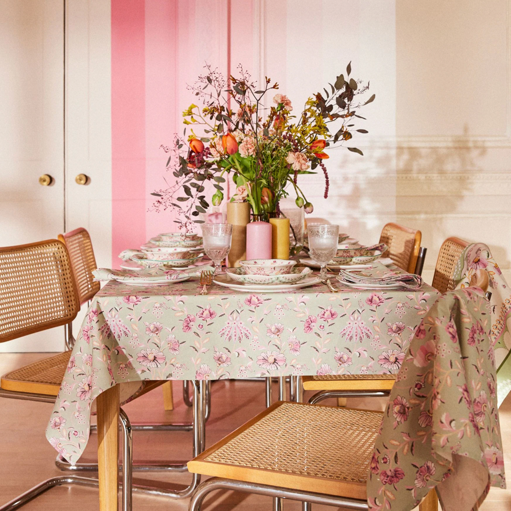 Cath Kidston Friendship Garden sage Tablecloth