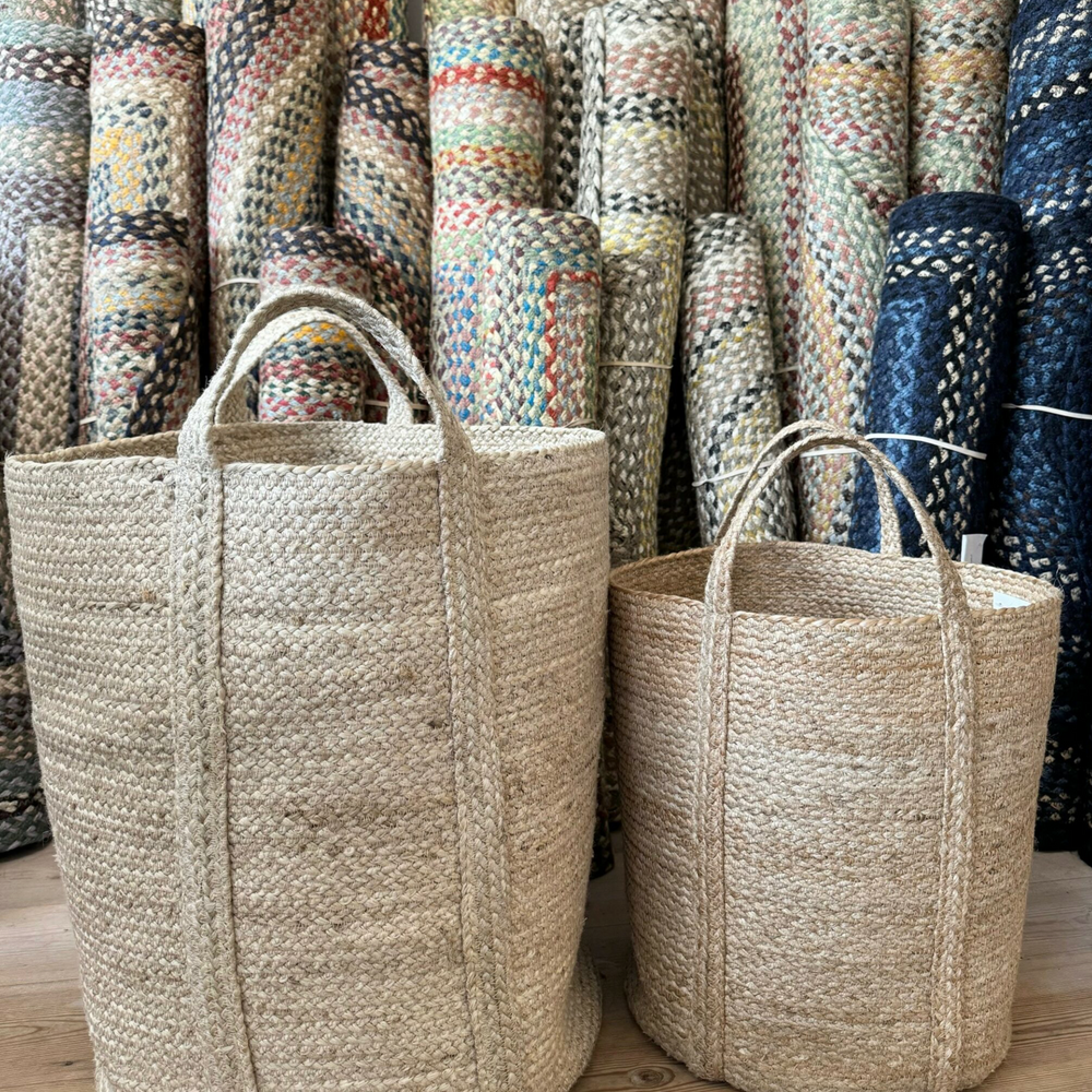 The Braided Rug Company Natural Jute Slouchy Basket