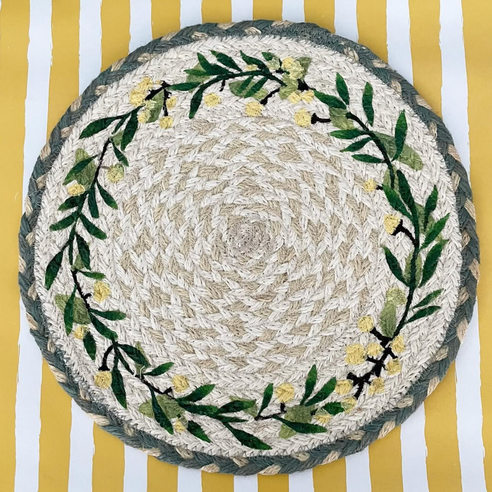 The Braided Rug Company Jute Placemats, Mimosa ( Set Of 6 )