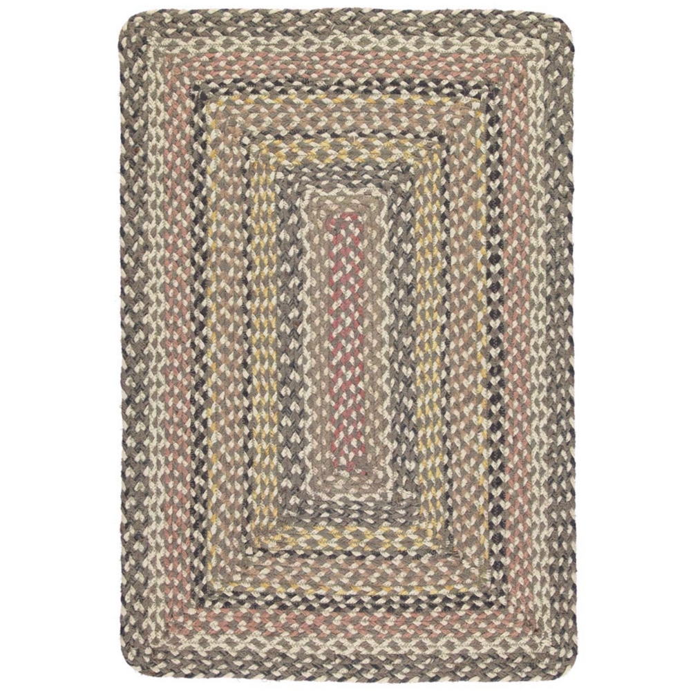 The Braided Rug Company  Rectangle Jute Rug, Granite