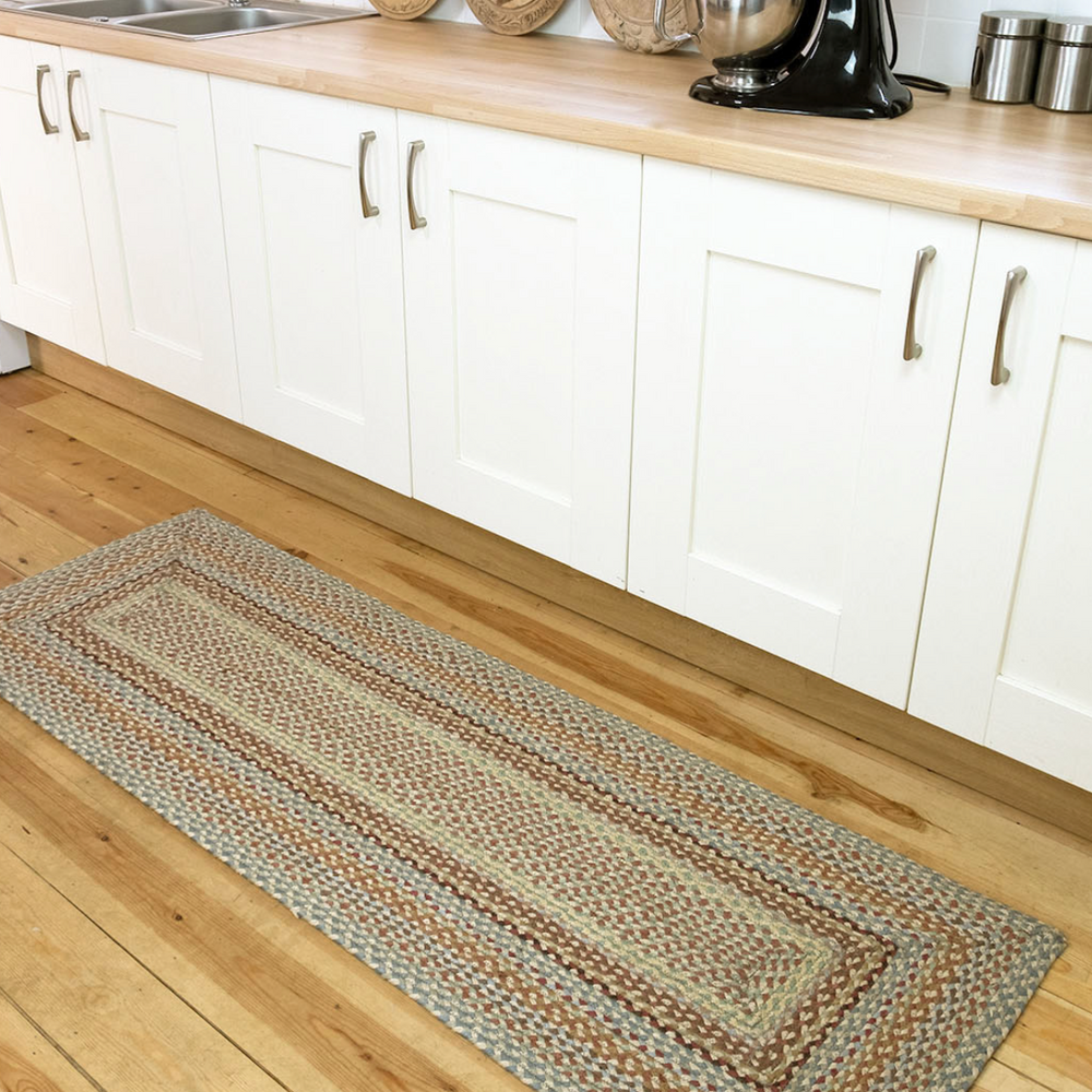 The Braided Rug Company Rectangle Jute Rug, Pampas
