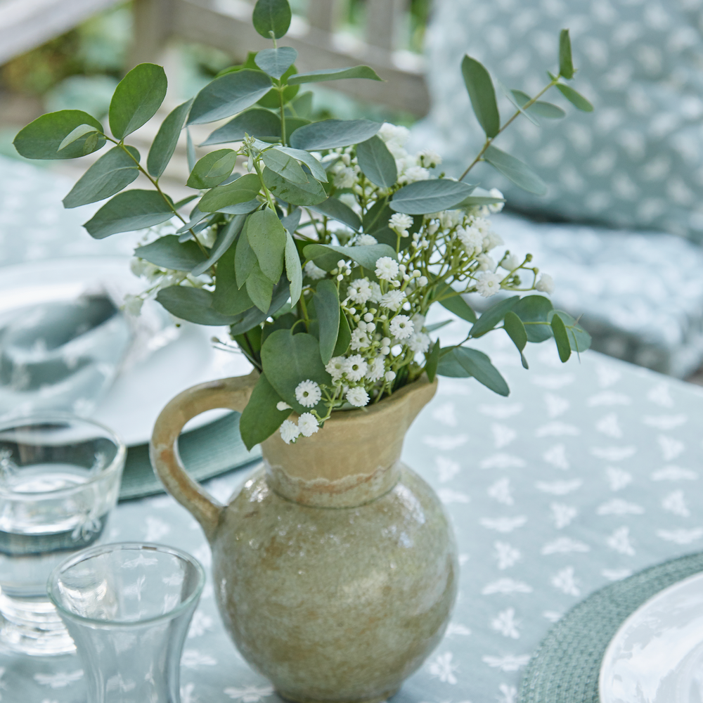 Walton & Co Bee Cotton Tablecloth, Moss