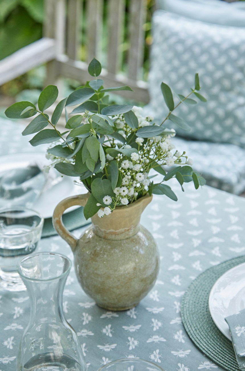 Walton & Co Bee Cotton Tablecloth, Moss