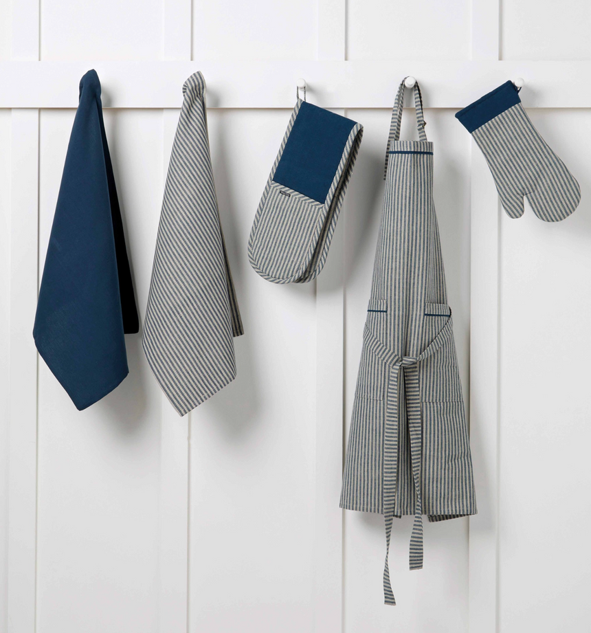 Walton & Co Cotton Napkins, Slate blue  (Set Of 4)