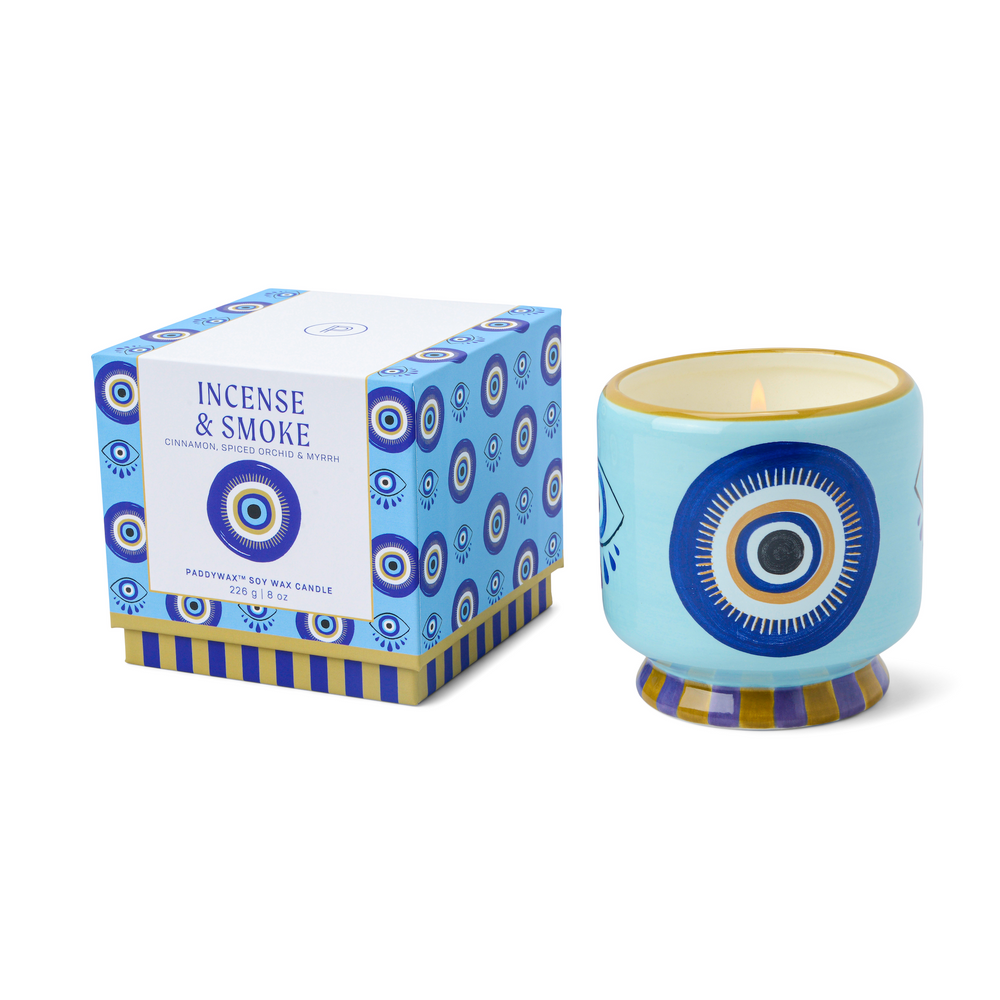 Paddywax A Dopo Eye Ceramic Scented  Candle, Incense & Smoke