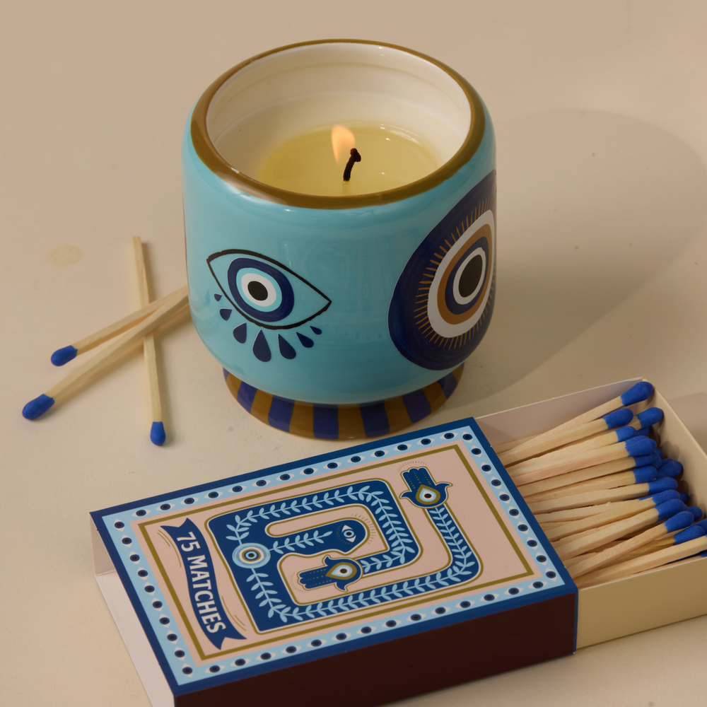Paddywax A Dopo Eye Ceramic Scented  Candle, Incense & Smoke
