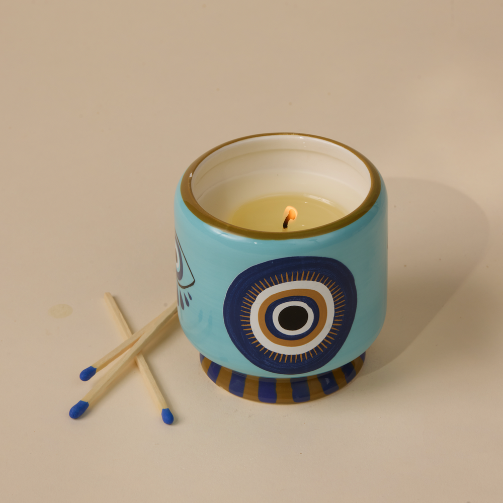 Paddywax A Dopo Eye Ceramic Scented  Candle, Incense & Smoke