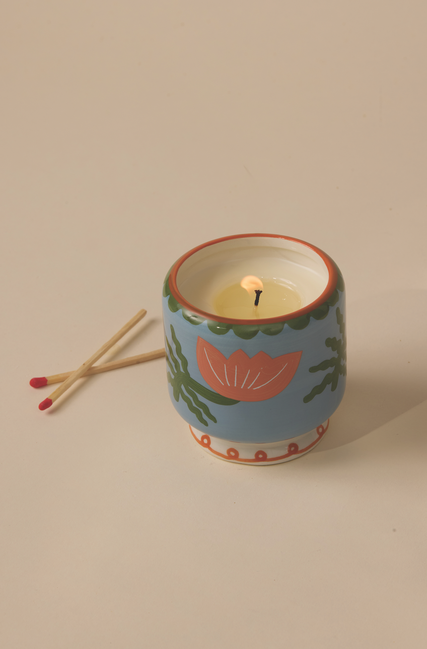 Paddywax A Dopo Cactus Flower Ceramic Scented Candle, Coconut & Aloe Vera