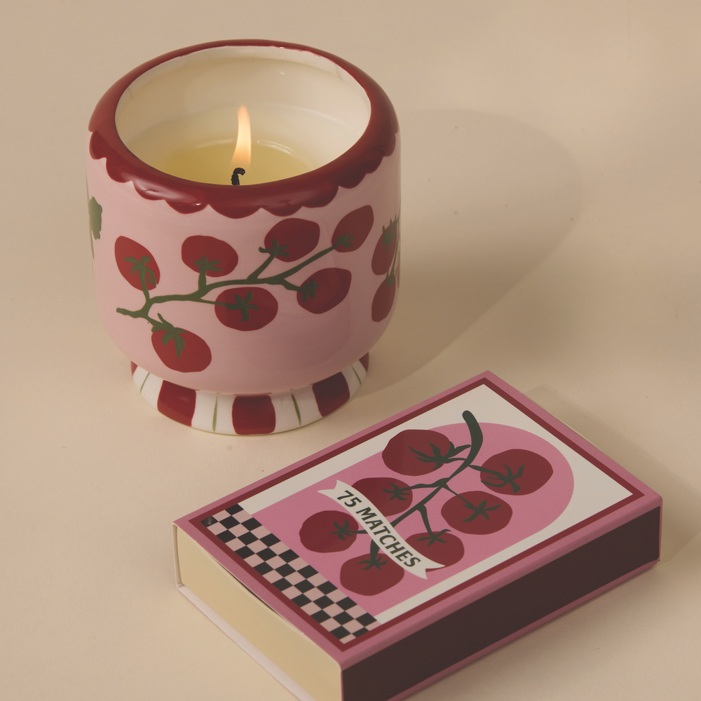 Paddywax A Dopo Heirloom Tomatoes Ceramic Scented Candle, Lemon & Sage