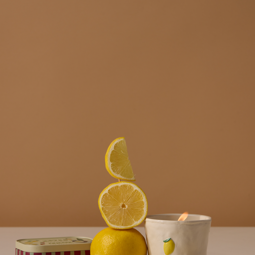 Paddywax Bistro Lemon Tin Scented Candle, Meyer Lemon