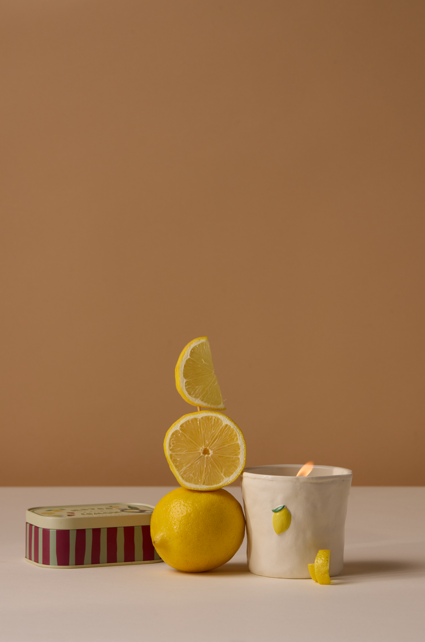 Paddywax Bistro Lemon Tin Scented Candle, Meyer Lemon