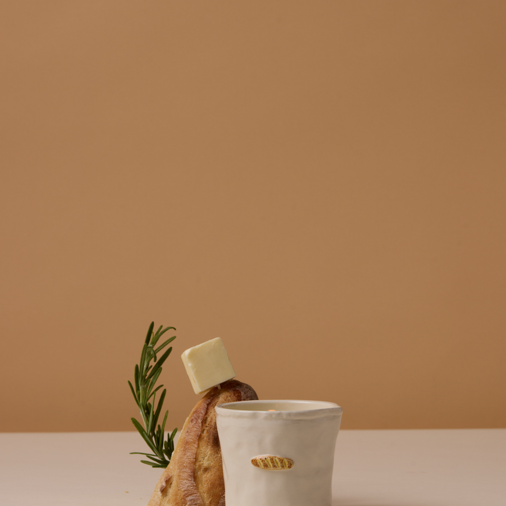Paddywax Bistro Baguette Ceramic Scented Candle, Rosemary & Thym