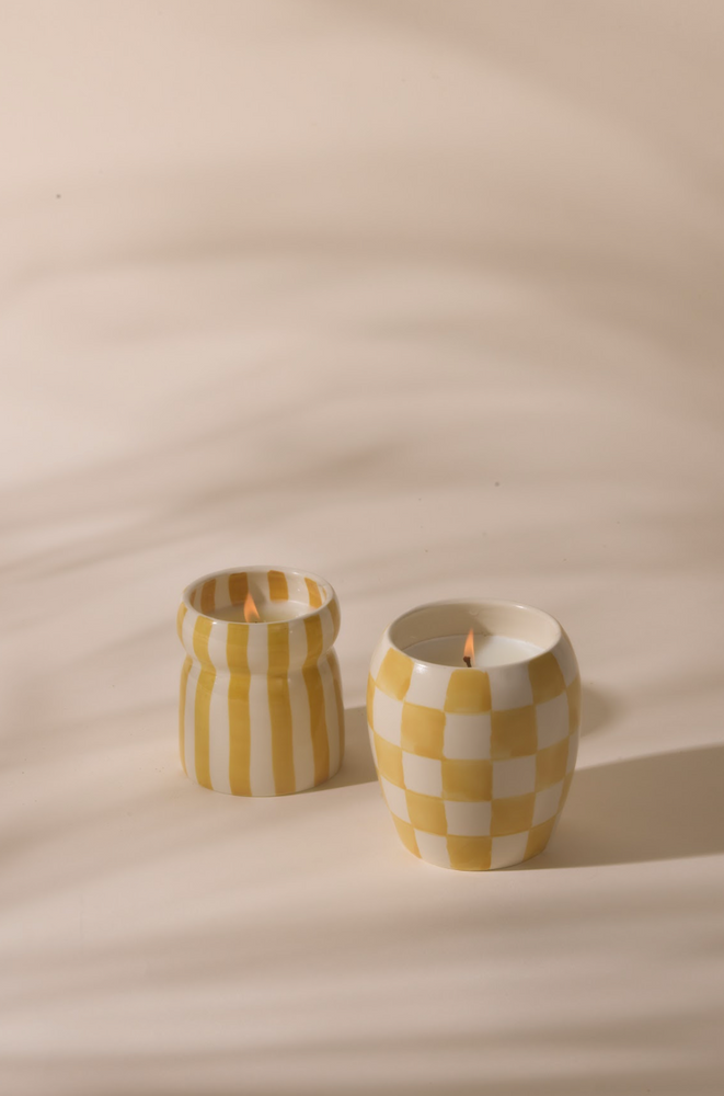 Paddywax Cabana Ochre Ceramic Scented Candle, Gold Coast