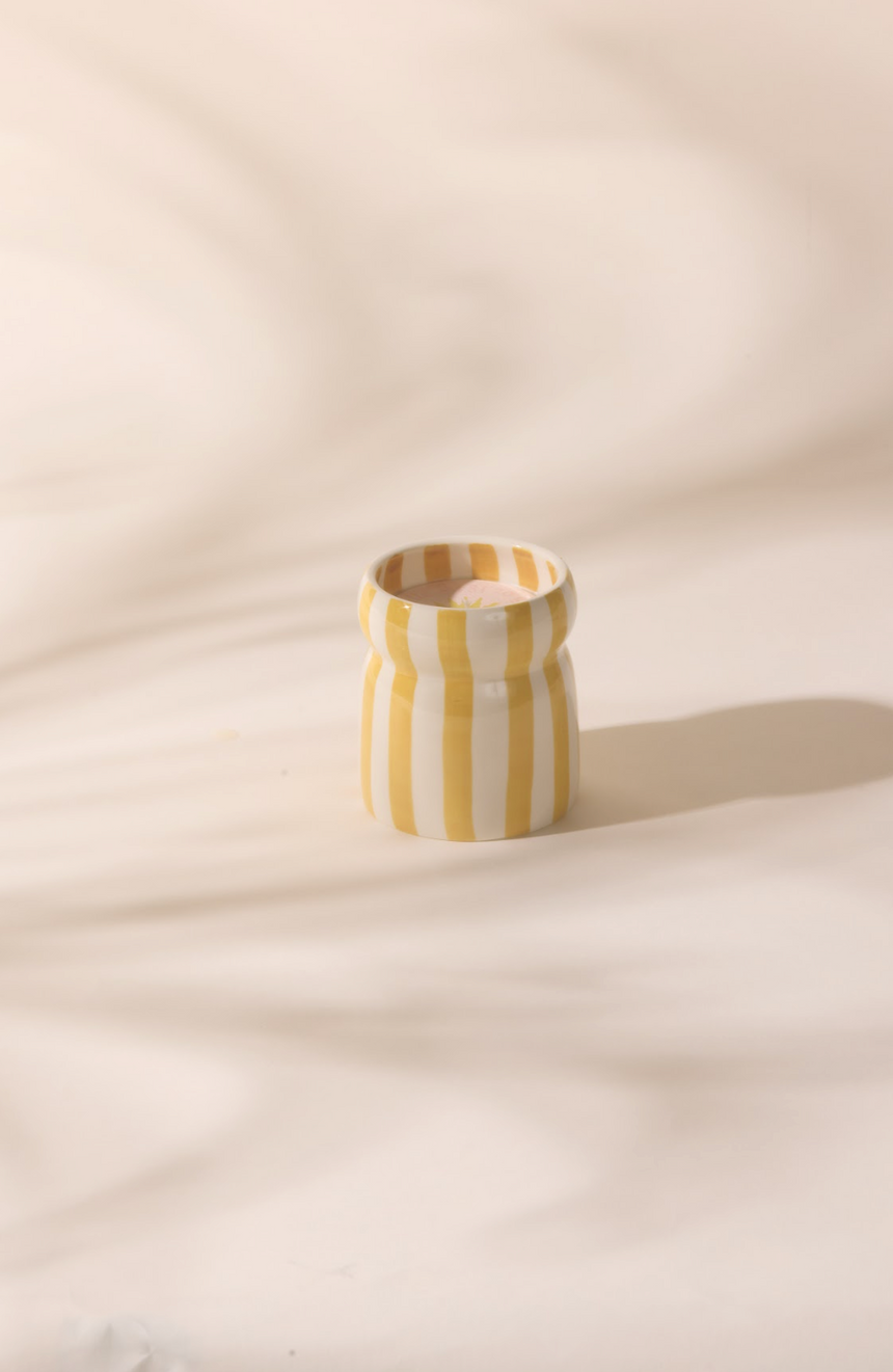Paddywax Cabana Ochre Ceramic Scented Candle, Gold Coast