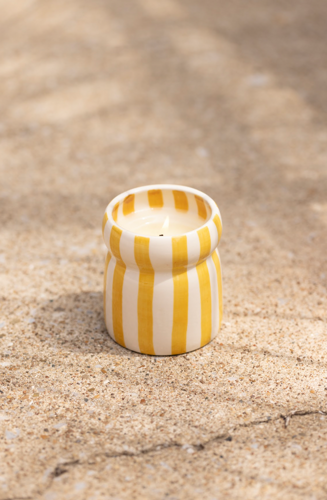 Paddywax Cabana Ochre Ceramic Scented Candle, Gold Coast