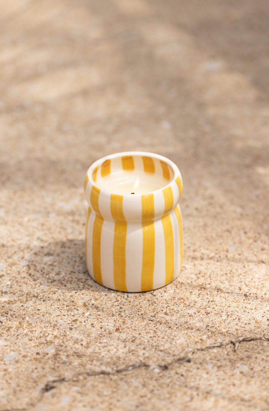 Paddywax Cabana Ochre Ceramic Scented Candle, Gold Coast