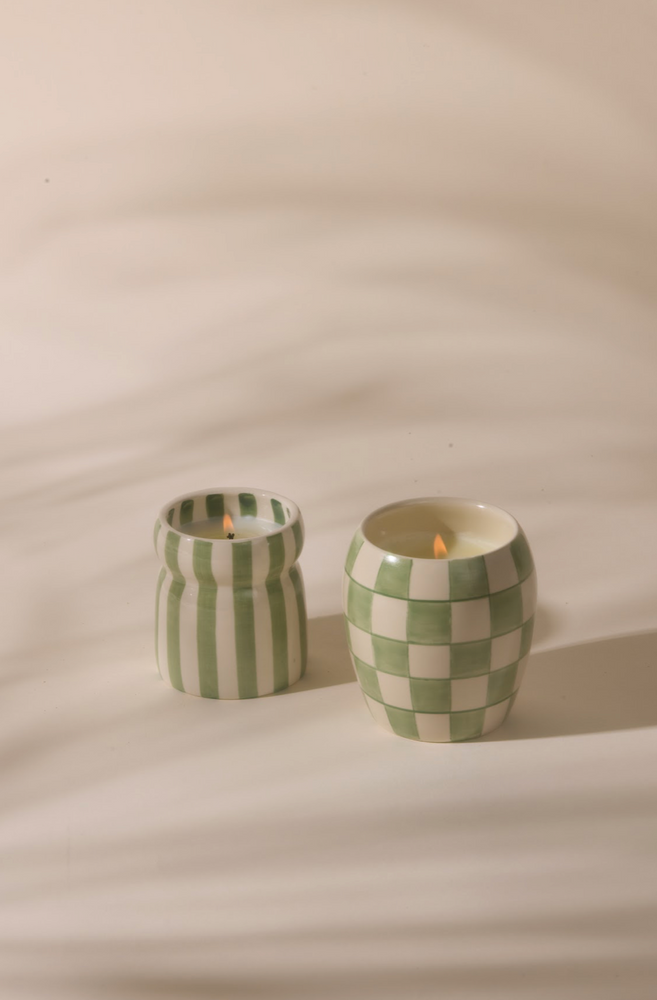 Paddywax Cabana Sage Ceramic Scented Candle, Bora Bora